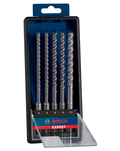 Набір бурів Bosch Expert SDS-Plus-7X 6-6-8-8-10х165 мм, 5 шт 2608900198