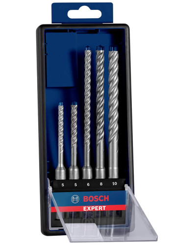 Набір бурів Bosch Expert SDS-Plus-7X 5-10 мм, 5 шт 2608900197