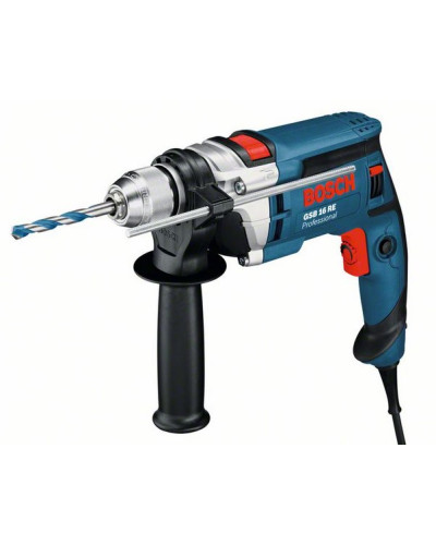 Ударная дрель Bosch GSB 16 RE БЗП Professional в кейсе + с набором сверл