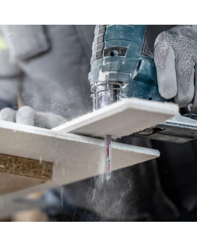 Пильне полотно Bosch Expert Fiber Plaster T341HM по гіпсокартону 4.3x132 мм 3 шт 2608900564