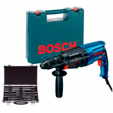 Перфоратор Bosch GBH 2-26 DFR Professional, в кейсе, с БЗП и набором 11 буров