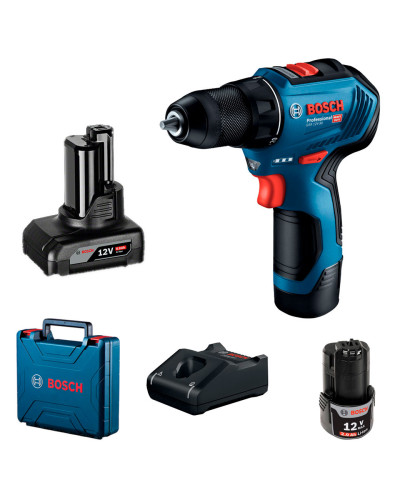 Акумуляторний дриль-шуруповерт Bosch GSR 12V-30 Professional з GBA 12V 2 Ah, GBA 12V 6 Ah, з/в GAL 12V-40