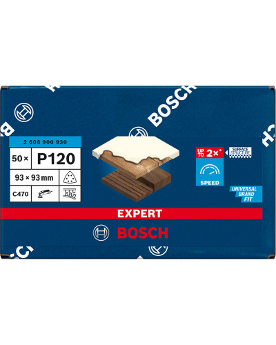 Шліфлисти Bosch Expert C470 93 мм G 120 50 шт 2608900930