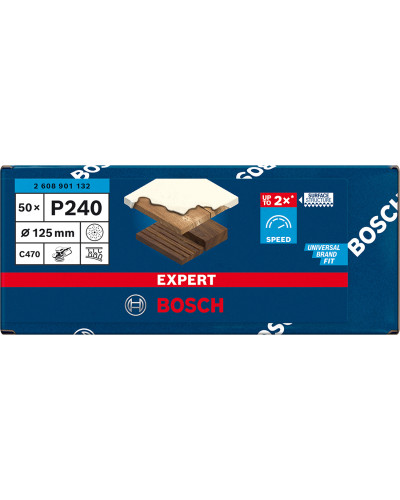 Шліфлисти Bosch Expert C470 125 мм G 240 50 шт 2608901132