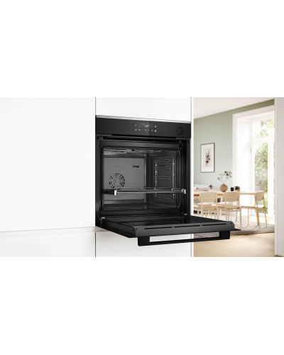 Вбудована духова шафа з функцією додавання пари Bosch HRG232EB3
