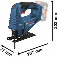 Акумуляторний лобзик Bosch Professional GST 183-LI, без акб і з/в, в кейсі