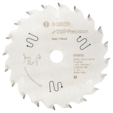 Пильный диск Bosch Top Precision Best for Wood 165х1.8/1.3х20 мм Т20