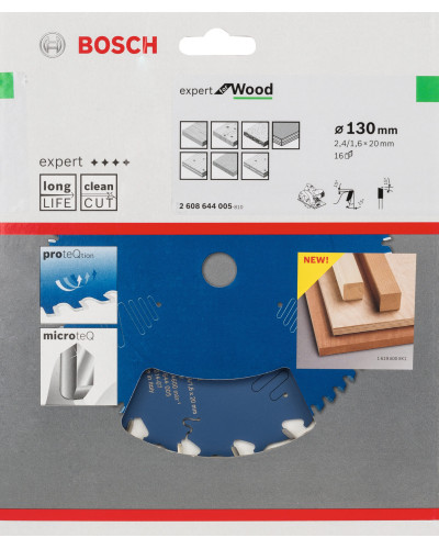 Пиляльний диск Bosch Expert for Wood 130х2,4х20 мм, 24 ATB