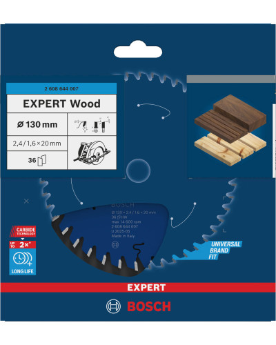 Пиляльний диск Bosch Expert for Wood 130х2,4х20 мм, 36 ATB
