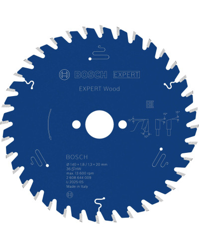 Пиляльний диск Bosch Expert for Wood 140х1,8х20 мм, 36 ATB