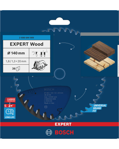 Пиляльний диск Bosch Expert for Wood 140х1,8х20 мм, 36 ATB