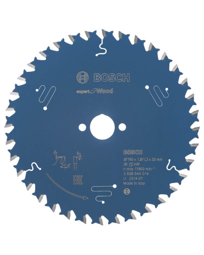Пиляльний диск Bosch Expert for Wood 160х1,8х20 мм, 24 ATB