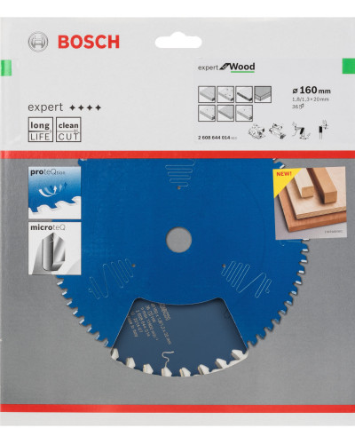 Пиляльний диск Bosch Expert for Wood 160х1,8х20 мм, 24 ATB