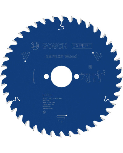 Пиляльний диск Bosch Expert for Wood 170х2,6/1,6х30 мм, 40 ATB