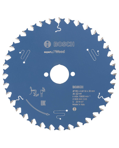 Пиляльний диск Bosch Expert for Wood 180х2,6/1,6х30 мм, 36 ATB