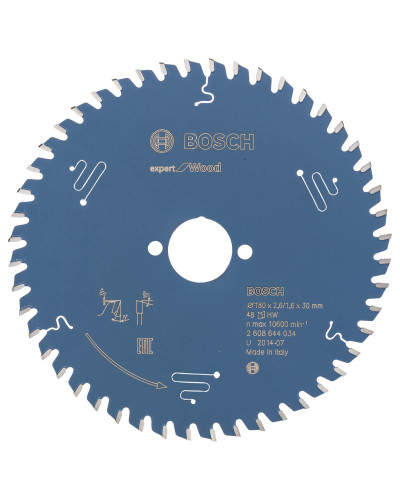 Пиляльний диск Bosch Expert for Wood 180х2,6/1,6х30 мм, 48 ATB