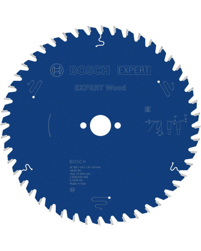 Пиляльний диск Bosch Expert for Wood 190х2,6/1,6х20 мм, 48 ATB