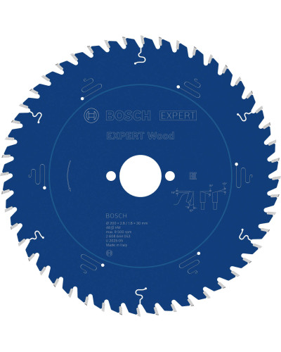 Пиляльний диск Bosch Expert for Wood 200х2,8/1,8х30 мм, 48 ATB