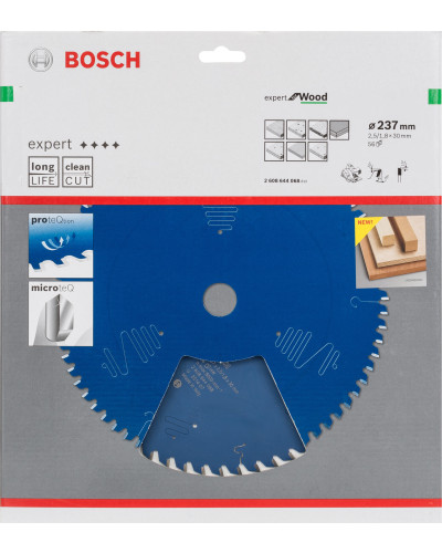 Пильный диск Bosch Expert for Wood 237х2,5/1,8х30 мм, 56 ATB