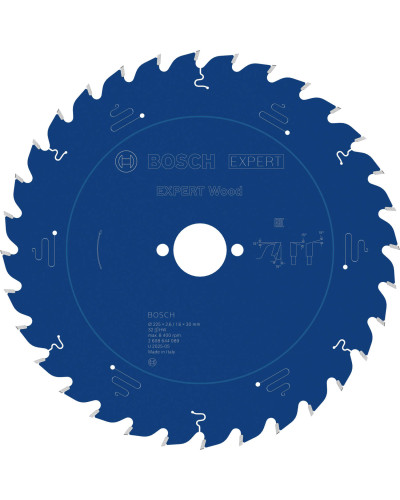 Пильный диск Bosch Expert for Wood 225х2,6/1,6х30 мм, 32 ATB