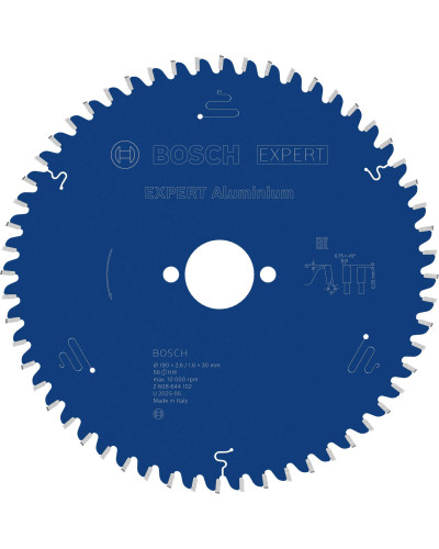 Пиляльний диск Bosch Expert for Aluminium 190x2.6/1.6x30 мм T56