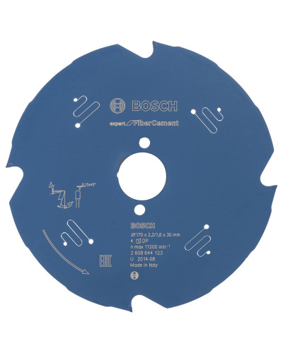 Пиляльний диск Bosch Expert for Fiber Cement 170x2.2/1.6x30 мм 4 TCG