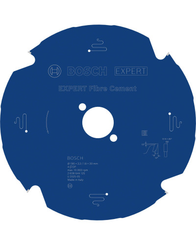 Пильный диск Bosch Expert for Fiber Cement 190x2.2/1.6x30 мм 4 TCG