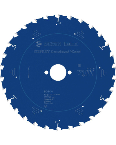 Пиляльний диск Bosch Expert for Construct Wood 210x2/1.3x30 мм T30
