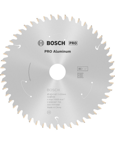 Пильный диск Bosch PRO Aluminium 140x1.6/1.1x20 мм 50 HLTCG