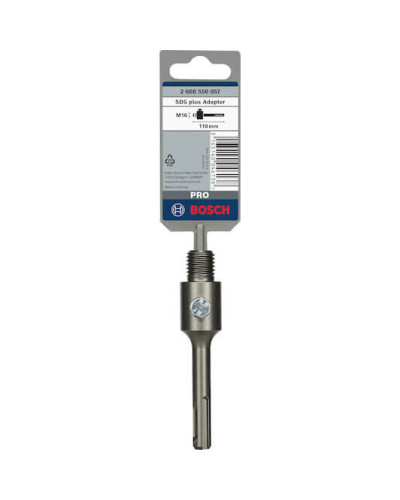 Хвостовик для свердлильних коронок Bosch SDS-plus, M16, 105 мм