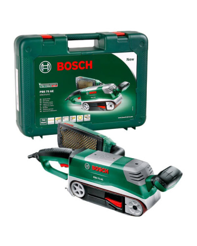 Шліфмашина стрічкова Bosch PBS 75 AE в чемодані
